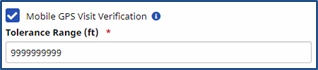 Mobile GPS Visit Verification Tolerance Range
